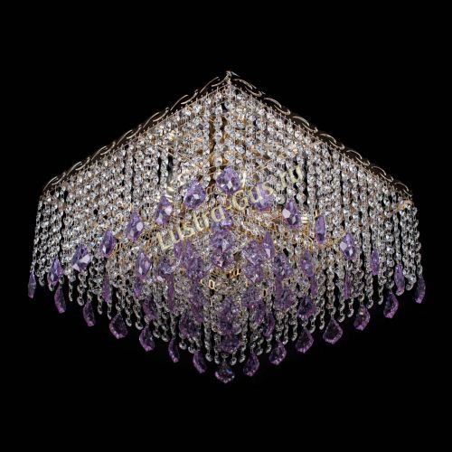 Люстра Квадрат Гамма Дубик цветная в Подольске Гусь Хрустальный