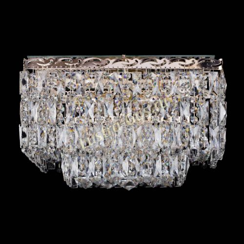 Люстра Квадрат Каскад с пластинками в Подольске Гусь Хрустальный