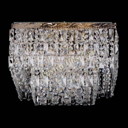 Люстра Квадрат Каскад с пластинками в Подольске Гусь Хрустальный