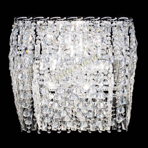 Люстра Квадрат Каскад с пластинками в Подольске Гусь Хрустальный