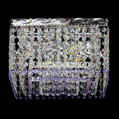 Люстра Квадрат Оптикон фиолетовая в Подольске Гусь Хрустальный