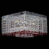 Люстра Квадрат Оптикон красная в Подольске