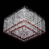 Люстра Квадрат Оптикон красная в Подольске