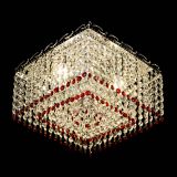 Люстра Квадрат Оптикон красная в Подольске