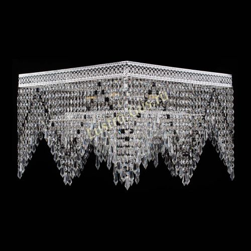 Люстра Квадрат Венеция уголки №5 черная в Подольске Гусь Хрустальный