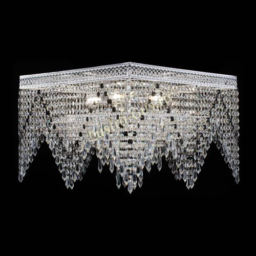 Люстра Квадрат Венеция уголки №5 черная в Подольске Гусь Хрустальный