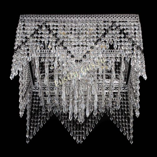 Люстра Квадрат Венеция уголки №5 черная в Подольске Гусь Хрустальный