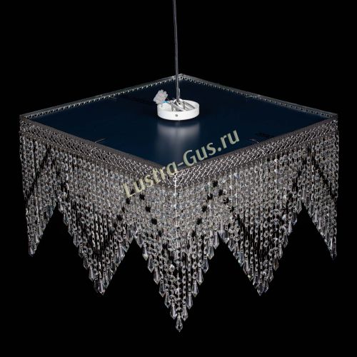 Люстра Квадрат Венеция уголки №5 черная в Подольске Гусь Хрустальный