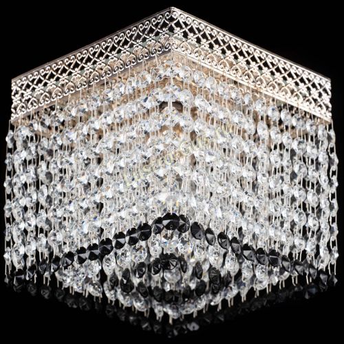 Люстра Квадрат Венеция №1 черная в Подольске Гусь Хрустальный