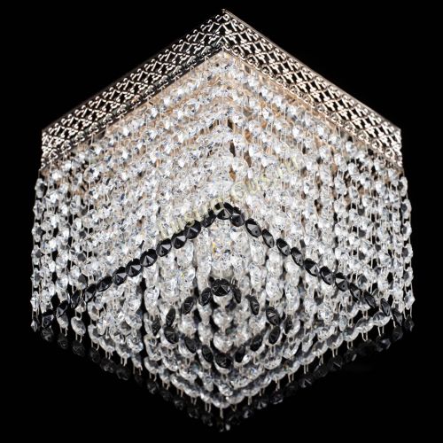 Люстра Квадрат Венеция №1 черная в Подольске Гусь Хрустальный