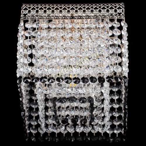 Люстра Квадрат Венеция №1 черная в Подольске Гусь Хрустальный
