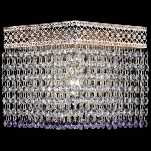 Люстра Квадрат Венеция №1 фиолетовая в Подольске Гусь Хрустальный