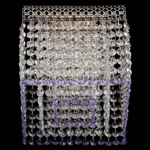 Люстра Квадрат Венеция №1 фиолетовая в Подольске Гусь Хрустальный
