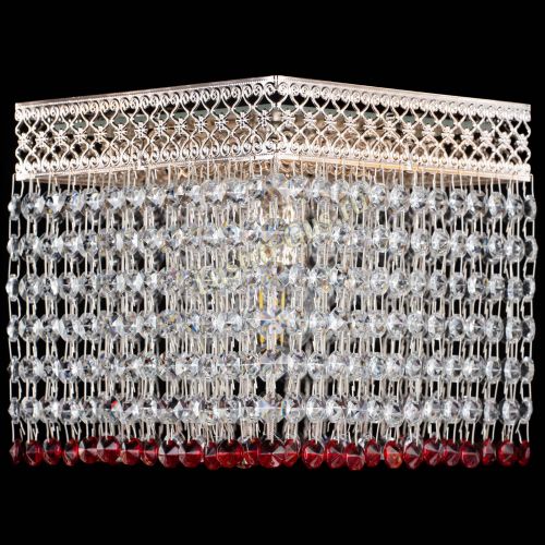 Люстра Квадрат Венеция №1 красная в Подольске Люстра Квадрат Венеция №1 красная в Подольске