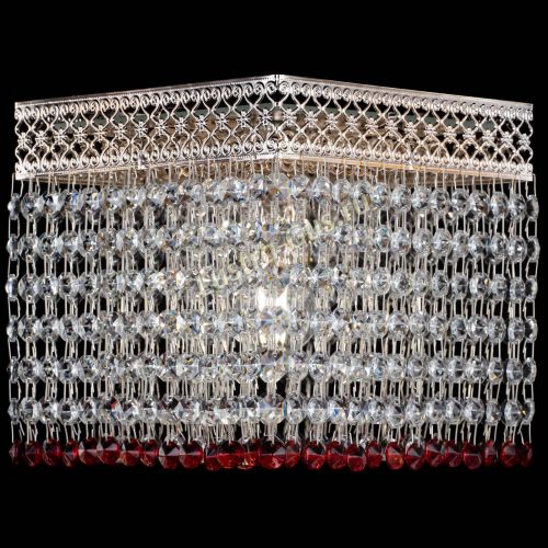 Люстра Квадрат Венеция №1 красная в Подольске Гусь Хрустальный