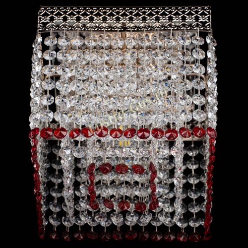 Люстра Квадрат Венеция №1 красная в Подольске Гусь Хрустальный