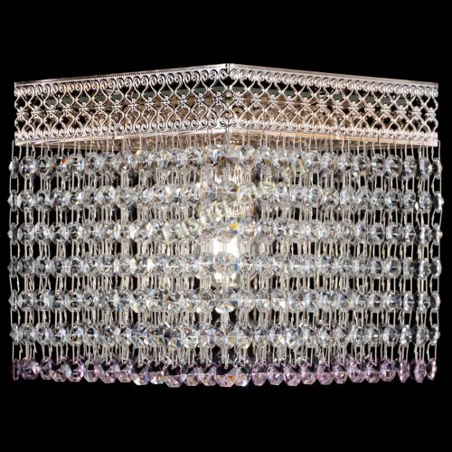 Люстра Квадрат Венеция №1 розовая в Подольске Гусь Хрустальный