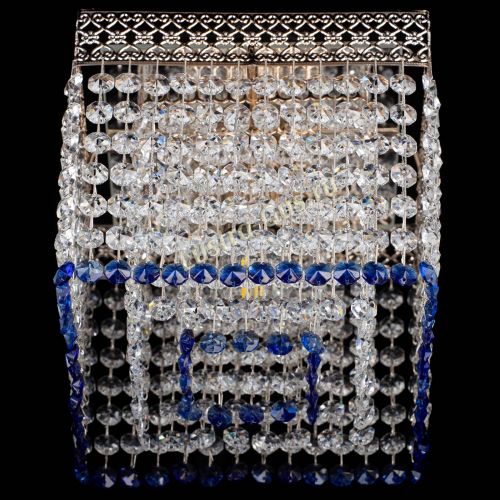 Люстра Квадрат Венеция №1 синяя в Подольске Гусь Хрустальный