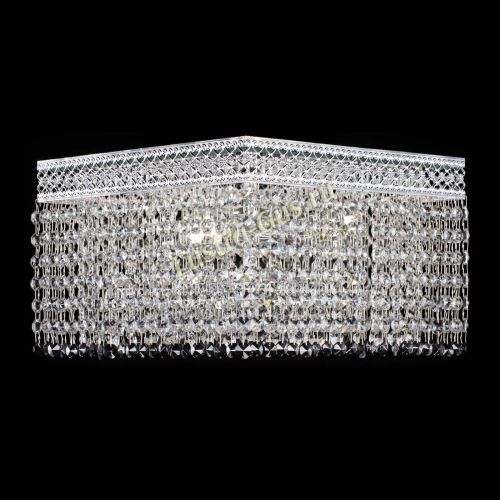 Люстра Квадрат Венеция №3 черная в Подольске Гусь Хрустальный