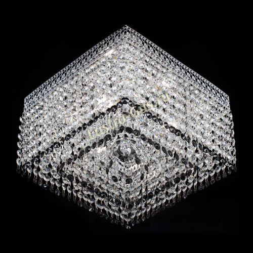 Люстра Квадрат Венеция №3 черная в Подольске Гусь Хрустальный