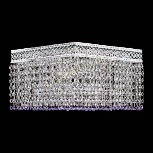 Люстра Квадрат Венеция №3 фиолетовая в Подольске Гусь Хрустальный