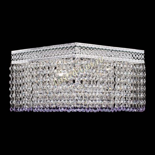 Люстра Квадрат Венеция №3 фиолетовая в Подольске Гусь Хрустальный