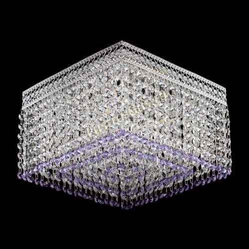 Люстра Квадрат Венеция №3 фиолетовая в Подольске Гусь Хрустальный