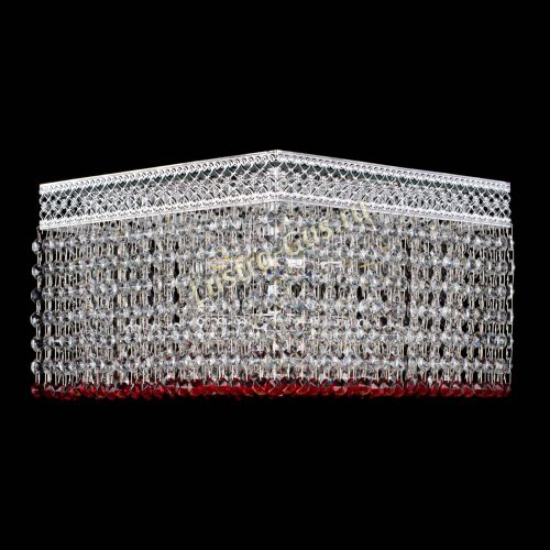 Люстра Квадрат Венеция №3 красная в Подольске Люстра Квадрат Венеция №3 красная в Подольске