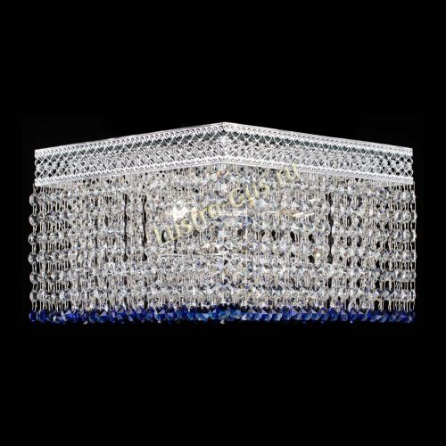 Люстра Квадрат Венеция №3 синяя в Подольске Гусь Хрустальный