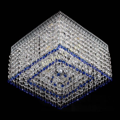 Люстра Квадрат Венеция №3 синяя в Подольске Гусь Хрустальный