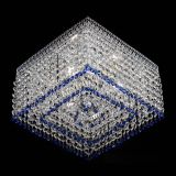 Люстра Квадрат Венеция №3 синяя в Подольске Люстра Квадрат Венеция №3 синяя в Подольске