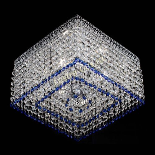 Люстра Квадрат Венеция №3 синяя в Подольске Гусь Хрустальный