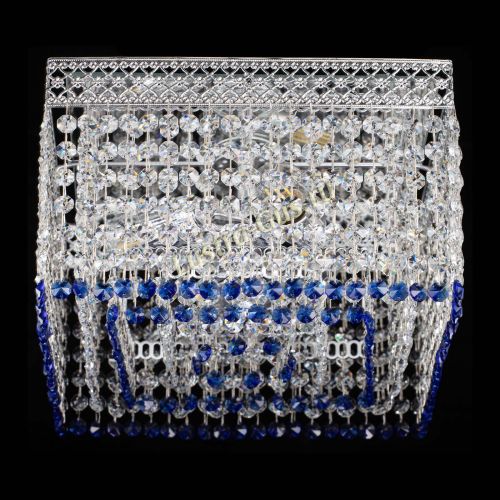 Люстра Квадрат Венеция №3 синяя в Подольске Гусь Хрустальный