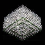 Люстра Квадрат Венеция №3 зеленая в Подольске