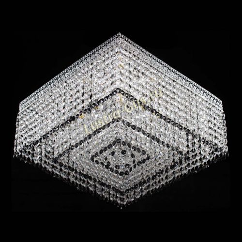 Люстра Квадрат Венеция №5 черная в Подольске Гусь Хрустальный