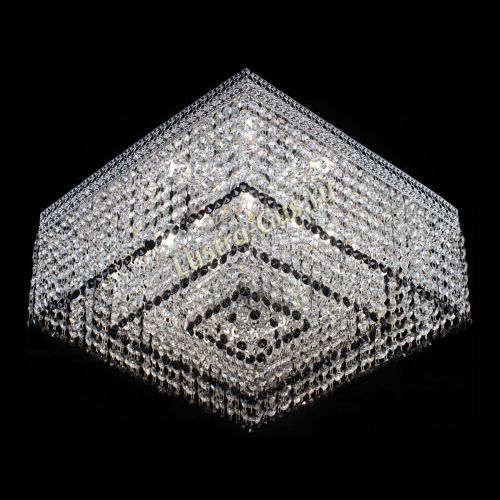 Люстра Квадрат Венеция №5 черная в Подольске Гусь Хрустальный