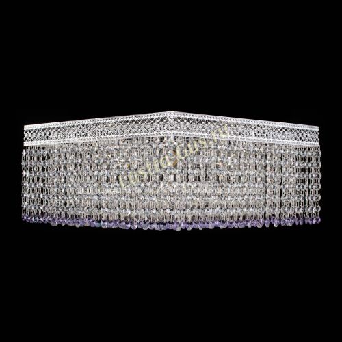 Люстра Квадрат Венеция №5 фиолетовая в Подольске Гусь Хрустальный