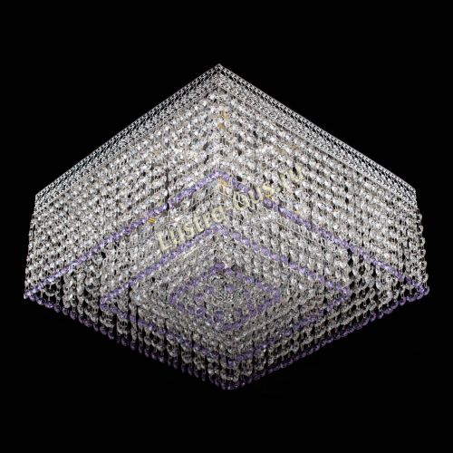 Люстра Квадрат Венеция №5 фиолетовая в Подольске Гусь Хрустальный