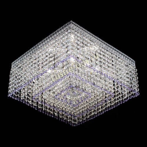 Люстра Квадрат Венеция №5 фиолетовая в Подольске Гусь Хрустальный