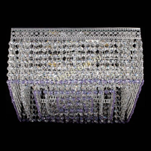Люстра Квадрат Венеция №5 фиолетовая в Подольске Гусь Хрустальный