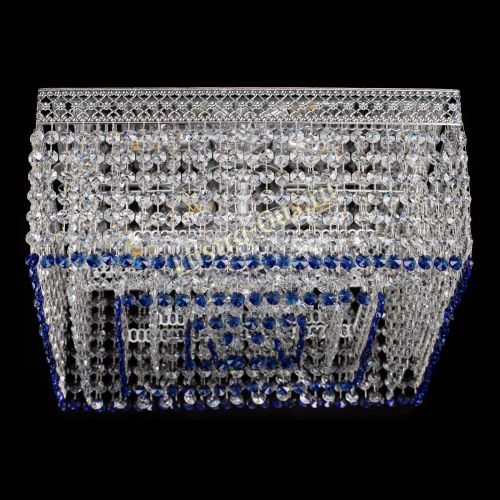 Люстра Квадрат Венеция №5 синяя в Подольске Гусь Хрустальный