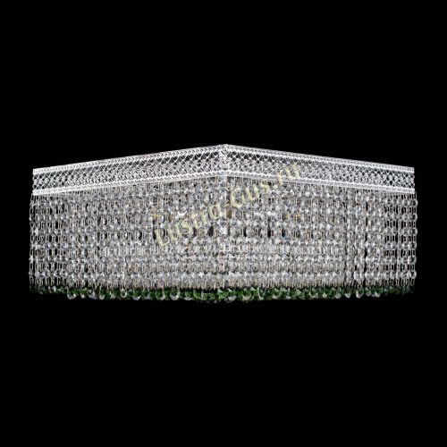 Люстра Квадрат Венеция №5 зеленая в Подольске Гусь Хрустальный