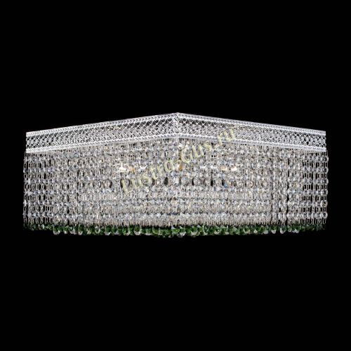 Люстра Квадрат Венеция №5 зеленая в Подольске Гусь Хрустальный