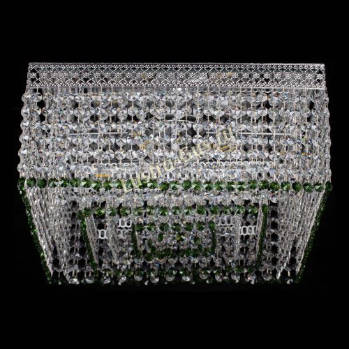 Люстра Квадрат Венеция №5 зеленая в Подольске Гусь Хрустальный