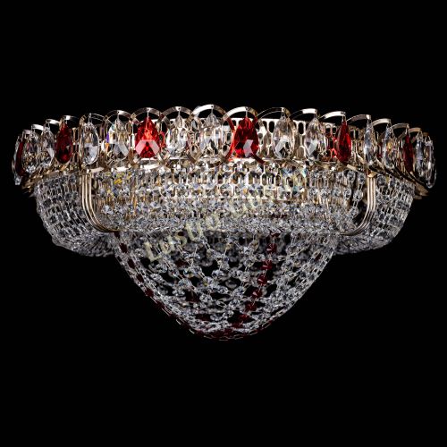 Люстра Лада красная в Подольске Гусь Хрустальный