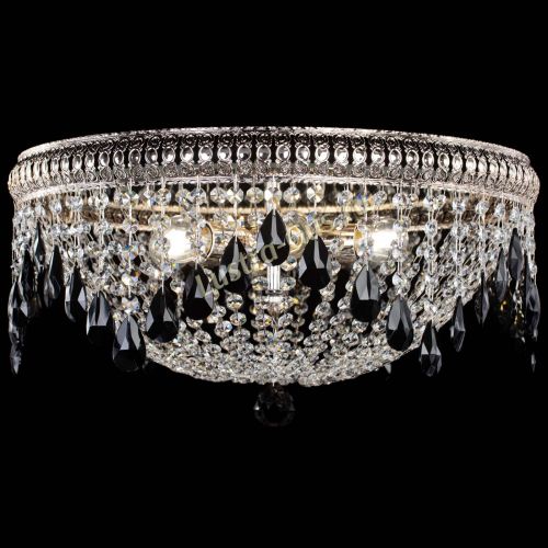 Люстра Лацио №5 журавлик черная в Подольске Гусь Хрустальный