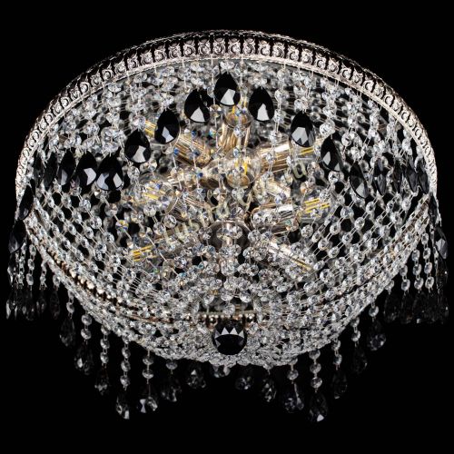 Люстра Лацио №5 журавлик черная в Подольске Гусь Хрустальный