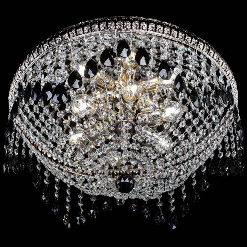 Люстра Лацио №5 журавлик черная в Подольске Гусь Хрустальный