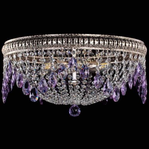 Люстра Лацио №5 журавлик фиолетовая в Подольске Гусь Хрустальный