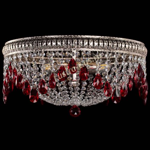 Люстра Лацио №5 журавлик красная в Подольске Гусь Хрустальный